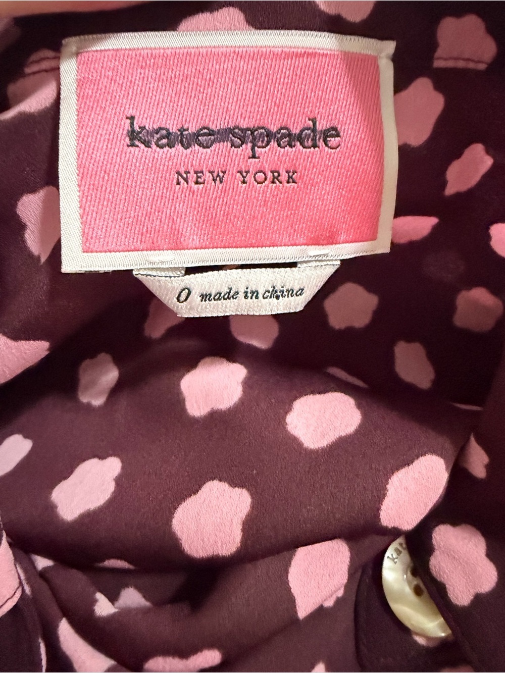 NWOT Kate Spade Mission Fig Cloud Dot Button Front Ruched MIDI Dress Cottagecore - Picture 6 of 8